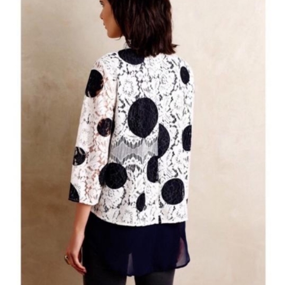 Anthropologie HD in Paris Rochelle Lace Blouse - Picture 4 of 12